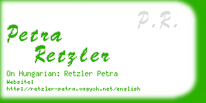 petra retzler business card